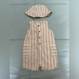 Carter's Baby 2-Piece Hat & Romper Set, 9 Months